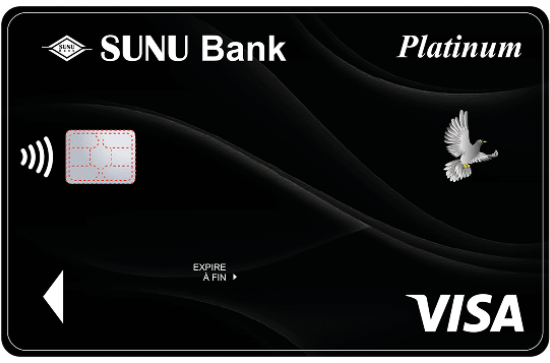 visa platinium card of sunu bank togo
